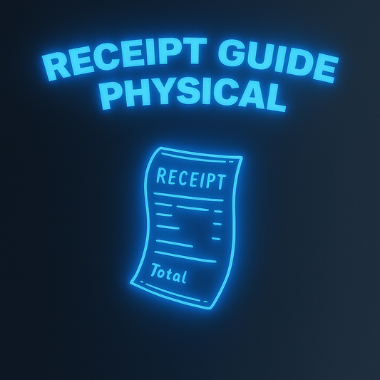 Physical Receipt Guide/Templates